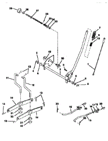 Mower Lift parts for Craftsman Front-Engine Lawn Tractor 917252562 from AppliancePartsPros.com