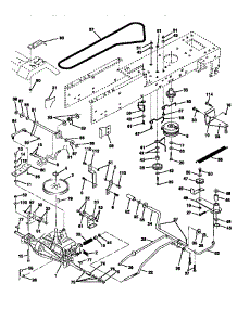 Drive parts for Craftsman Front-Engine Lawn Tractor 917252580 from AppliancePartsPros.com