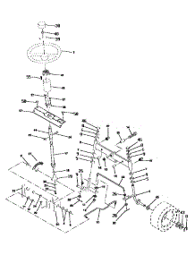 Steering Assembly parts for Craftsman Front-Engine Lawn Tractor 917252580 from AppliancePartsPros.com