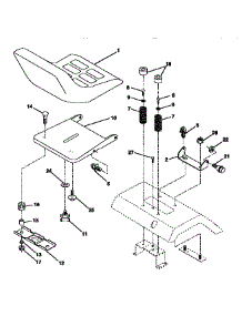 Seat Assembly parts for Craftsman Front-Engine Lawn Tractor 917252580 from AppliancePartsPros.com