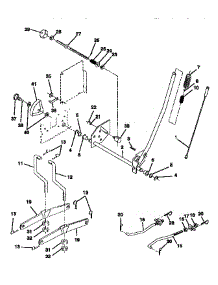 Mower Lift parts for Craftsman Front-Engine Lawn Tractor 917252580 from AppliancePartsPros.com