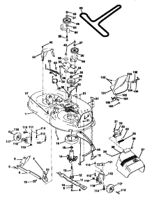 Mower Deck parts for Craftsman Front-Engine Lawn Tractor 917252580 from AppliancePartsPros.com