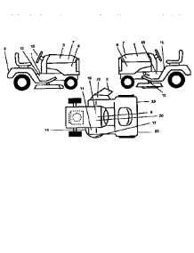 Decals parts for Craftsman Front-Engine Lawn Tractor 917252581 from AppliancePartsPros.com