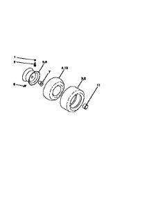 Wheels And Tires parts for Craftsman Front-Engine Lawn Tractor 917252581 from AppliancePartsPros.com