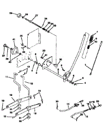 Mower Lift parts for Craftsman Front-Engine Lawn Tractor 917252581 from AppliancePartsPros.com