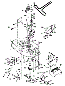 Mower Deck parts for Craftsman Front-Engine Lawn Tractor 917252581 from AppliancePartsPros.com