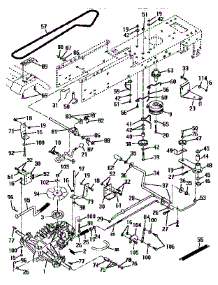 Drive parts for Craftsman Front-Engine Lawn Tractor 917252590 from AppliancePartsPros.com