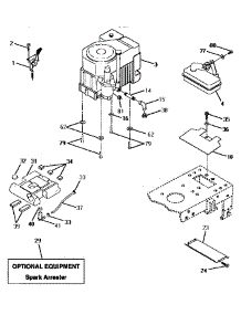 Engine parts for Craftsman Front-Engine Lawn Tractor 917252590 from AppliancePartsPros.com