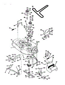 Mower Deck parts for Craftsman Front-Engine Lawn Tractor 917252590 from AppliancePartsPros.com