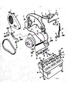 Generator Motor parts for Craftsman Front-Engine Lawn Tractor 91725260 from AppliancePartsPros.com