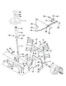 Steering Assembly parts for Craftsman Front-Engine Lawn Tractor 917252600 from AppliancePartsPros.com