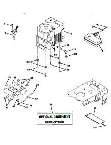 Engine parts for Craftsman Front-Engine Lawn Tractor 917252600 from AppliancePartsPros.com