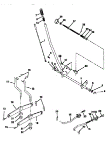 Mower Lift parts for Craftsman Front-Engine Lawn Tractor 917252600 from AppliancePartsPros.com