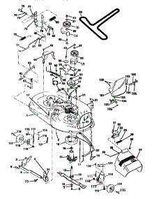 Mower Deck parts for Craftsman Front-Engine Lawn Tractor 917252600 from AppliancePartsPros.com