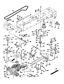 Drive parts for Craftsman Front-Engine Lawn Tractor 917252610 from AppliancePartsPros.com