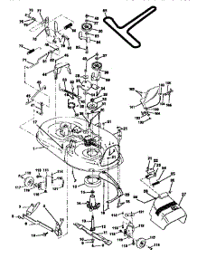 Mower Deck parts for Craftsman Front-Engine Lawn Tractor 917252610 from AppliancePartsPros.com