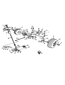 Steering, Front Axle And Wheels parts for Craftsman Front-Engine Lawn Tractor 917252631 from AppliancePartsPros.com