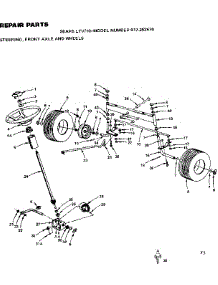 10 / Steering, Front Axle And Wheels parts for Craftsman Front-Engine Lawn Tractor 917252670 from AppliancePartsPros.com