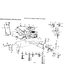 10 / Power & Mechanical Controls Group parts for Craftsman Front-Engine Lawn Tractor 917252671 from AppliancePartsPros.com
