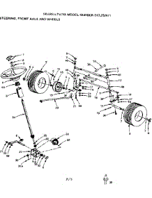 10 / Steering Front Axle And Wheels parts for Craftsman Front-Engine Lawn Tractor 917252671 from AppliancePartsPros.com