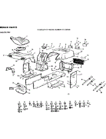 Enclosures parts for Craftsman Front-Engine Lawn Tractor 917252680 from AppliancePartsPros.com