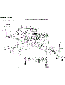 Power & Mechanical Controls parts for Craftsman Front-Engine Lawn Tractor 917252680 from AppliancePartsPros.com