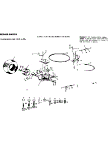 Transmission & Rear Wheel parts for Craftsman Front-Engine Lawn Tractor 917252680 from AppliancePartsPros.com