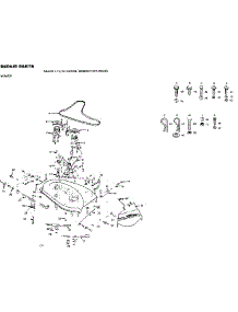 Mower parts for Craftsman Front-Engine Lawn Tractor 917252680 from AppliancePartsPros.com