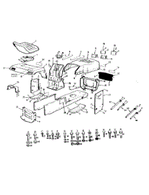Enclosures parts for Craftsman Front-Engine Lawn Tractor 917252683 from AppliancePartsPros.com