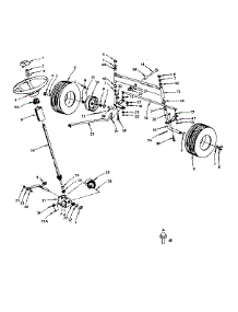 Steering, Front Axle And Wheels parts for Craftsman Front-Engine Lawn Tractor 917252683 from AppliancePartsPros.com