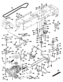 Drive parts for Craftsman Front-Engine Lawn Tractor 917252714 from AppliancePartsPros.com