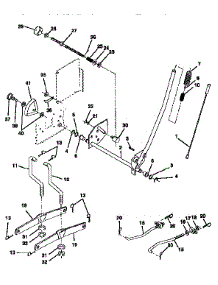 Mower Lift parts for Craftsman Front-Engine Lawn Tractor 917252714 from AppliancePartsPros.com