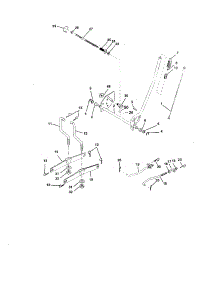 Mower Lift parts for Craftsman Front-Engine Lawn Tractor 917252720 from AppliancePartsPros.com
