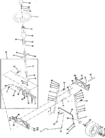 Steering Assembly parts for Craftsman Front-Engine Lawn Tractor 917252731 from AppliancePartsPros.com