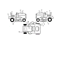 Decals parts for Craftsman Front-Engine Lawn Tractor 917252770 from AppliancePartsPros.com