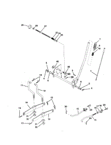 Mower Lift parts for Craftsman Front-Engine Lawn Tractor 917252770 from AppliancePartsPros.com