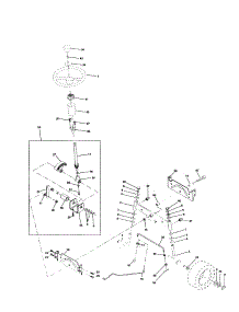 Steering Assembly parts for Craftsman Front-Engine Lawn Tractor 917252780 from AppliancePartsPros.com
