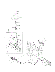 Steering Assembly parts for Craftsman Front-Engine Lawn Tractor 917252800 from AppliancePartsPros.com