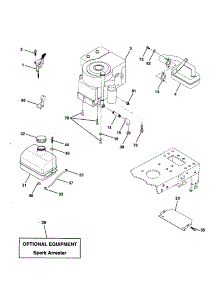 Engine parts for Craftsman Front-Engine Lawn Tractor 917252800 from AppliancePartsPros.com