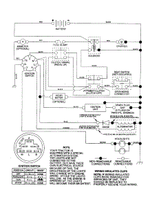 Schematic parts for Craftsman Front-Engine Lawn Tractor 917252800 from AppliancePartsPros.com