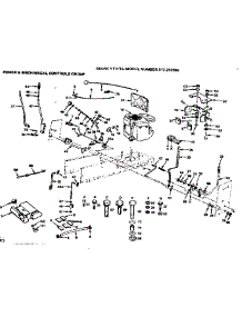 16 / Power & Mechanical Controls Group parts for Craftsman Front-Engine Lawn Tractor 917252930 from AppliancePartsPros.com