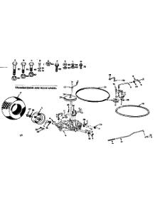 16 / Transmission & Rear Wheel parts for Craftsman Front-Engine Lawn Tractor 917252930 from AppliancePartsPros.com