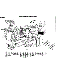 Enclosures parts for Craftsman Front-Engine Lawn Tractor 917252932 from AppliancePartsPros.com