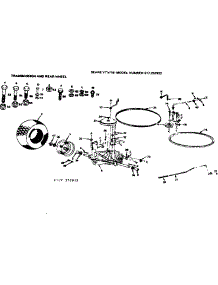 Transmission & Rear Wheel parts for Craftsman Front-Engine Lawn Tractor 917252932 from AppliancePartsPros.com
