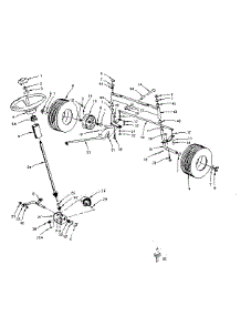 Steering, Front Axle And Wheels parts for Craftsman Front-Engine Lawn Tractor 917252933 from AppliancePartsPros.com