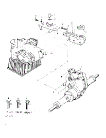 Transmission parts for Craftsman Front-Engine Lawn Tractor 91725300 from AppliancePartsPros.com