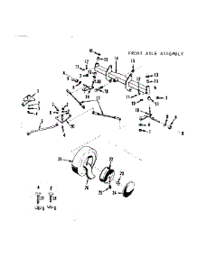 Front Axle Assembly parts for Craftsman Front-Engine Lawn Tractor 917253001 from AppliancePartsPros.com