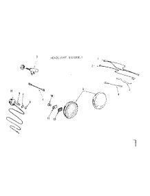 Headlight Assembly parts for Craftsman Front-Engine Lawn Tractor 917253001 from AppliancePartsPros.com