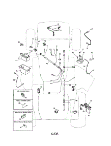 Electrical parts for Craftsman Front-Engine Lawn Tractor 917253100 from AppliancePartsPros.com