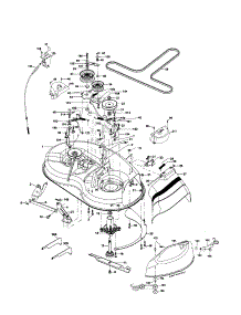 Mower Deck parts for Craftsman Front-Engine Lawn Tractor 917253100 from AppliancePartsPros.com